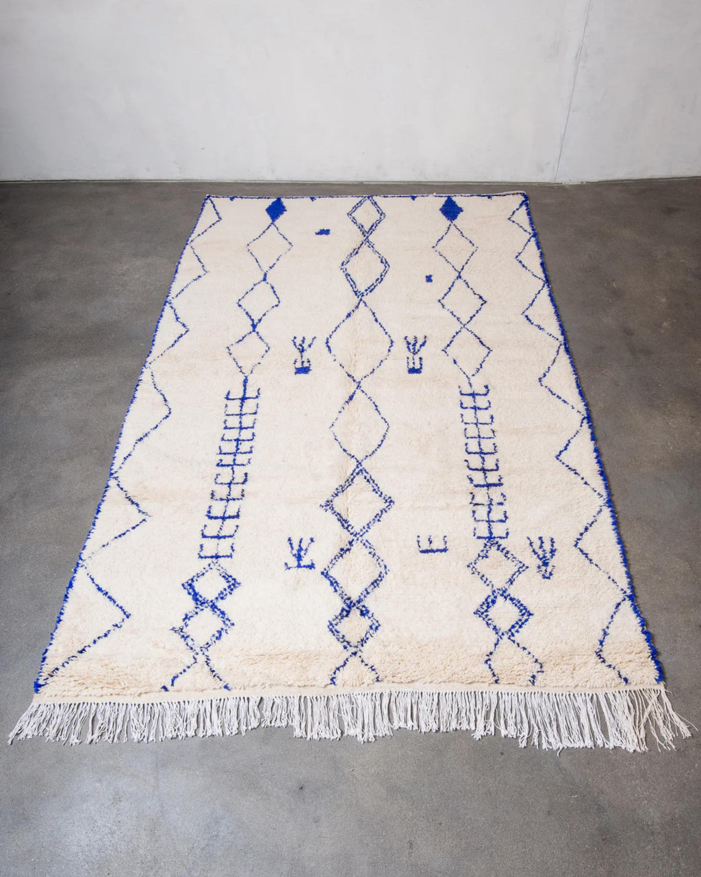 Handmade Beni Ourain Rug: Authentic Moroccan Rug, Custom Sizes