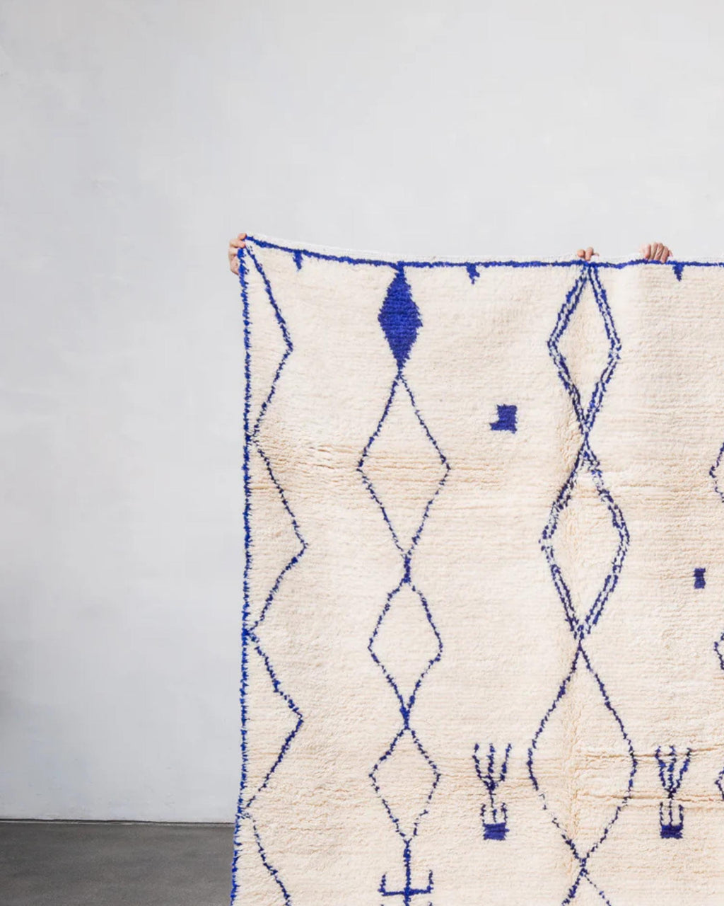 Handmade Beni Ourain Rug: Authentic Moroccan Rug, Custom Sizes