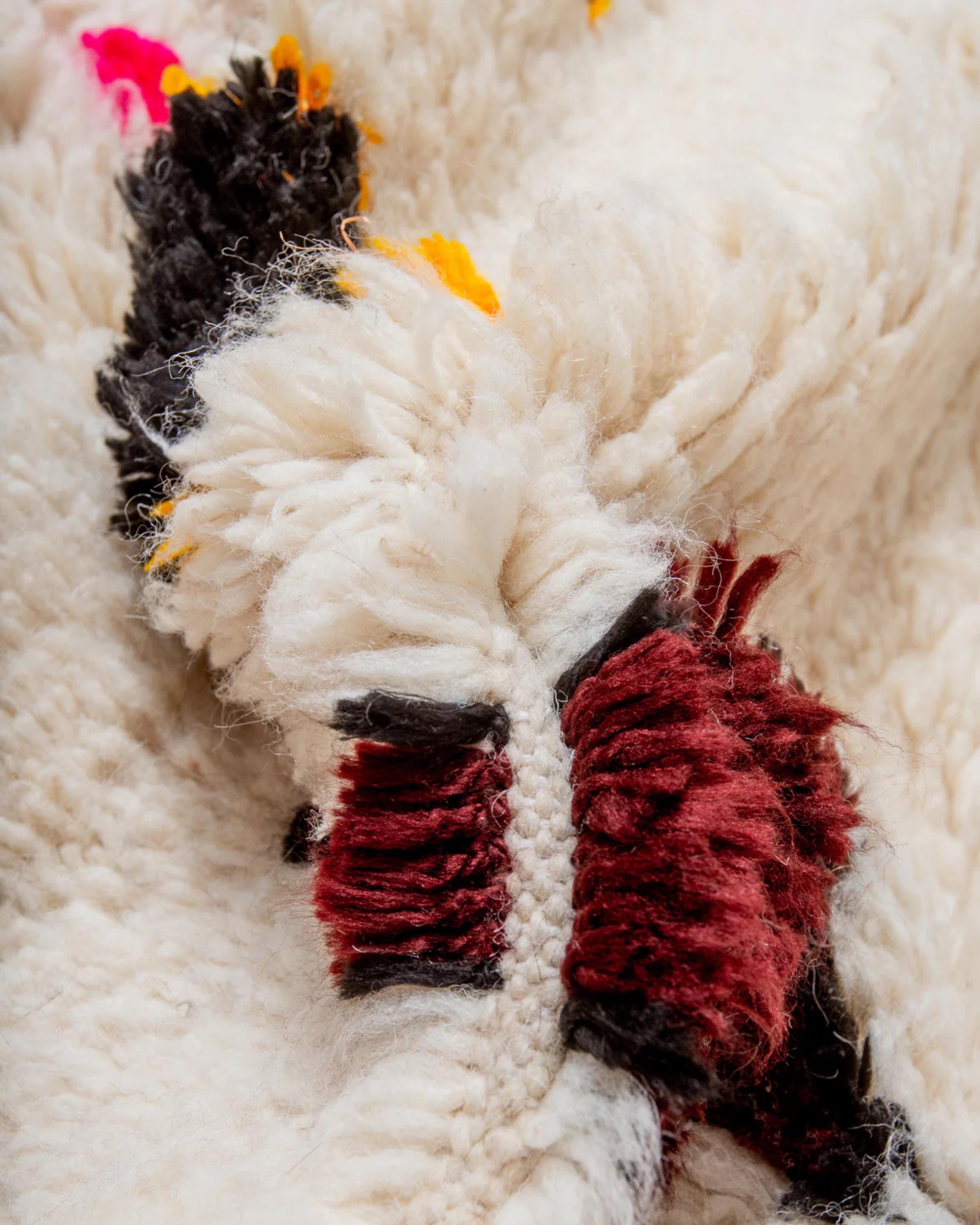 Handwoven Beni Ourain Rug: Moroccan Style Area Rug, Custom Sizes