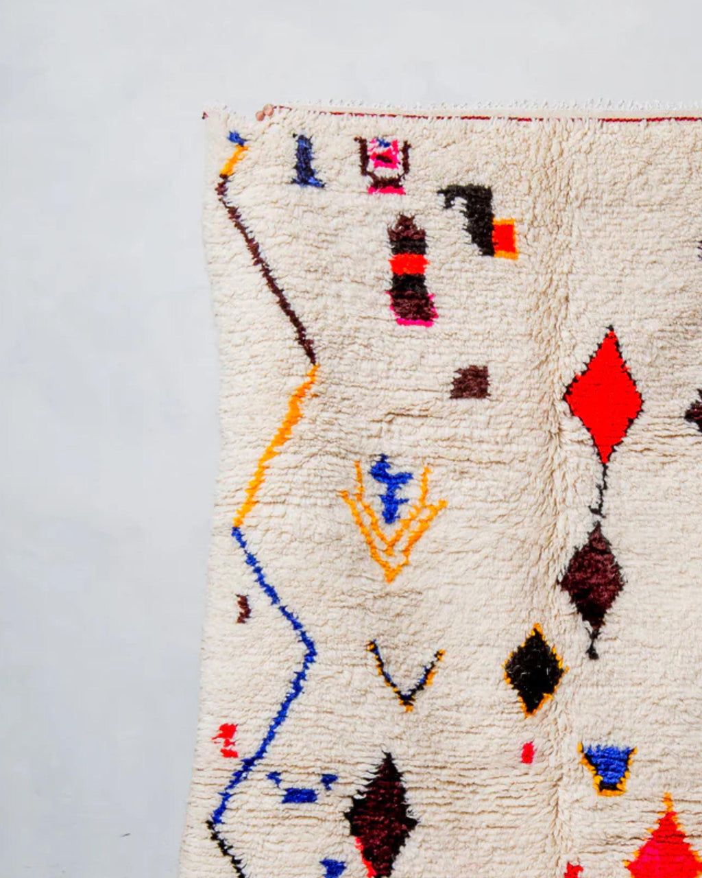 Handwoven Beni Ourain Rug: Moroccan Style Area Rug, Custom Sizes