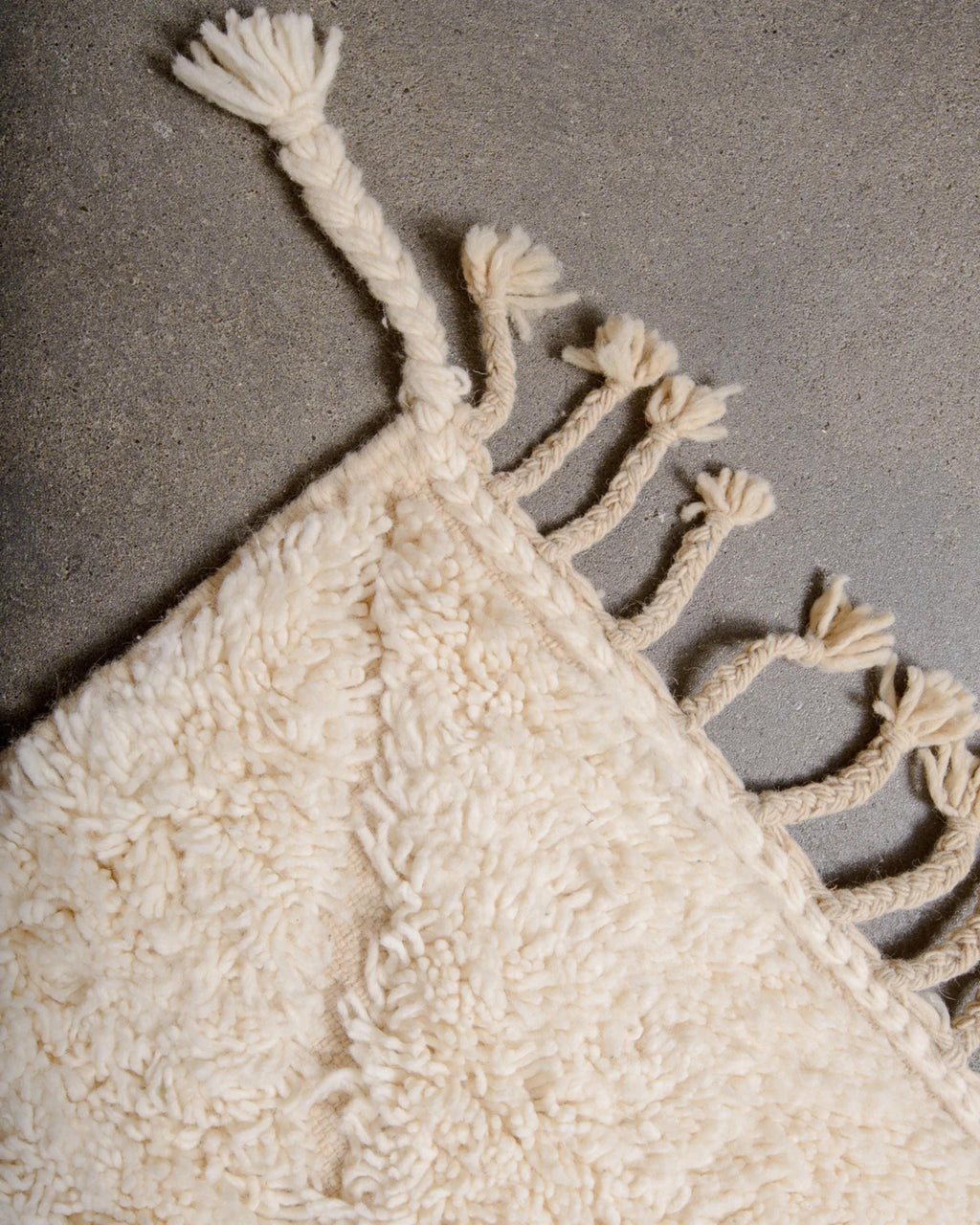 Handmade Beni Ourain Rug: Custom Moroccan Shag Rug