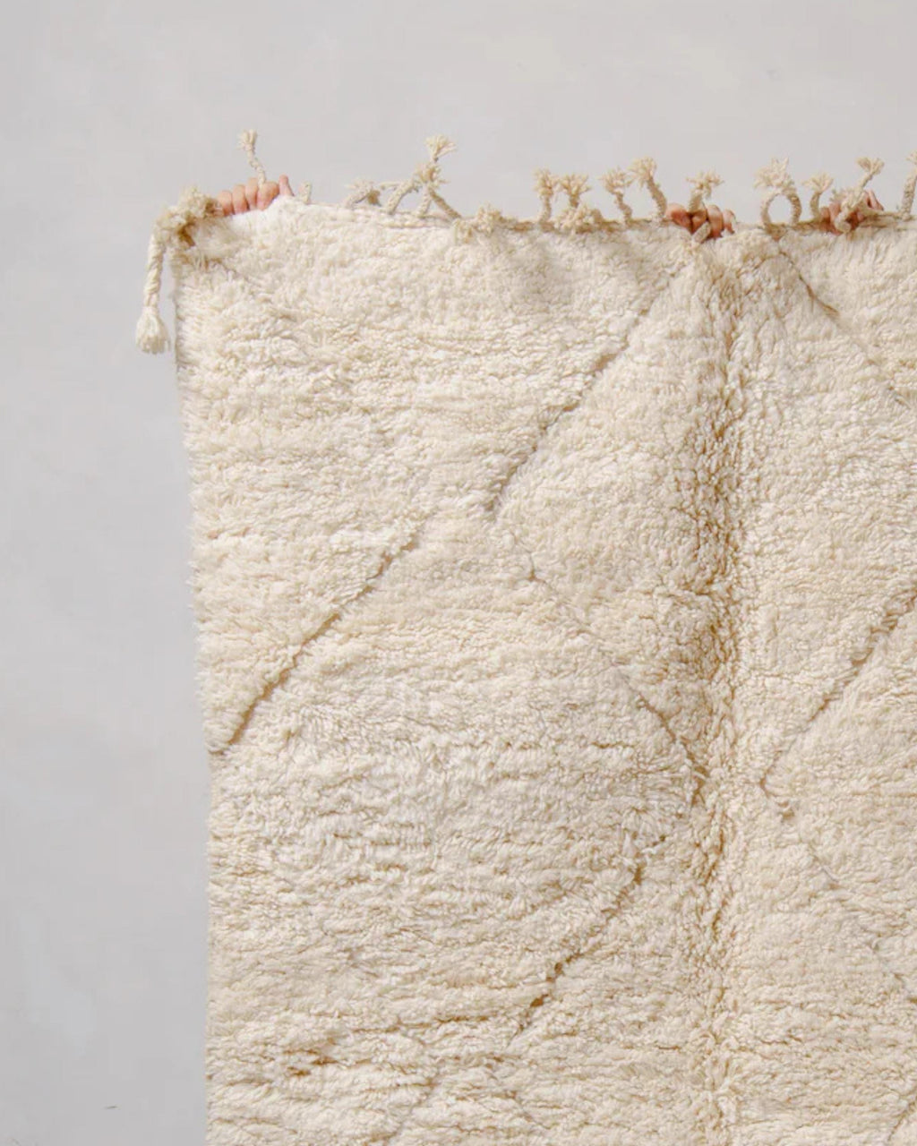 Handmade Beni Ourain Rug: Custom Moroccan Shag Rug