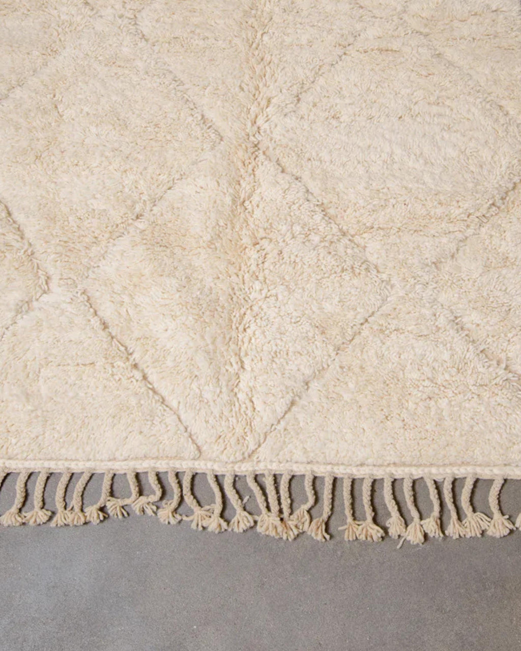 Handmade Beni Ourain Rug: Custom Moroccan Shag Rug