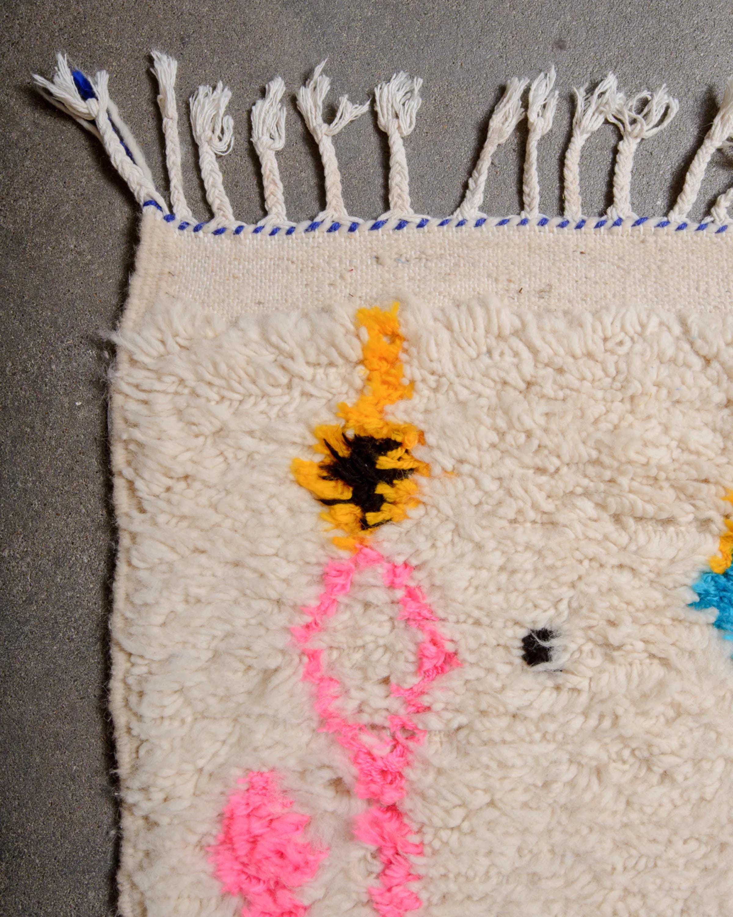 Handmade Beni Ourain Rug: Authentic Moroccan Berber Design