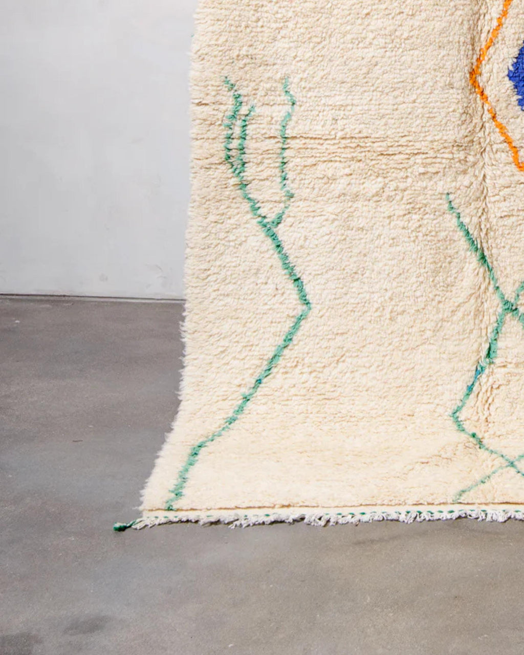 Handmade Beni Ourain Rug: Custom Moroccan Shag Rug