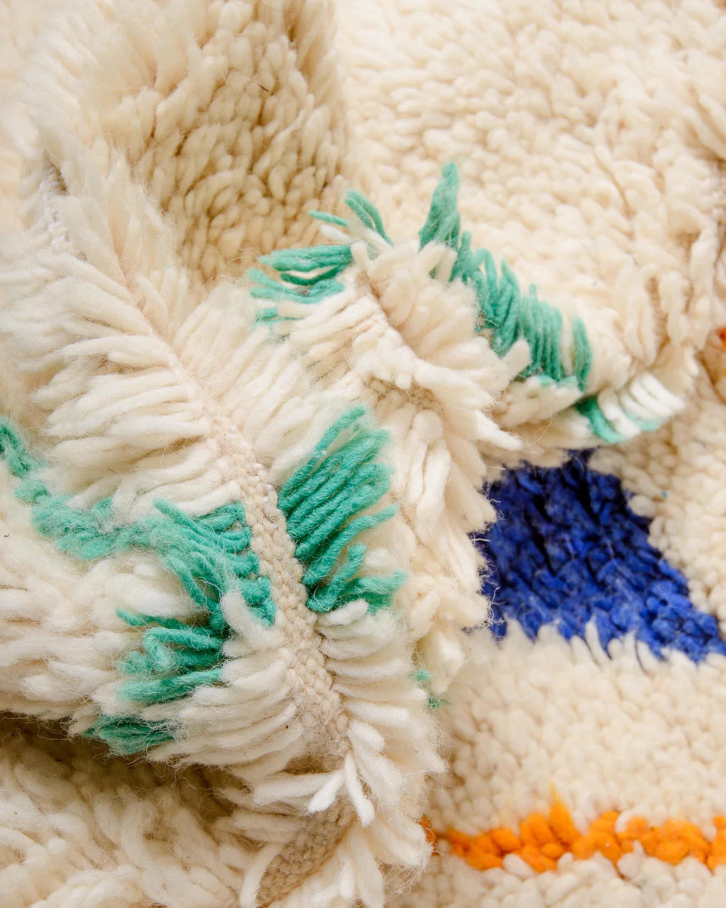 Handmade Beni Ourain Rug: Custom Moroccan Shag Rug