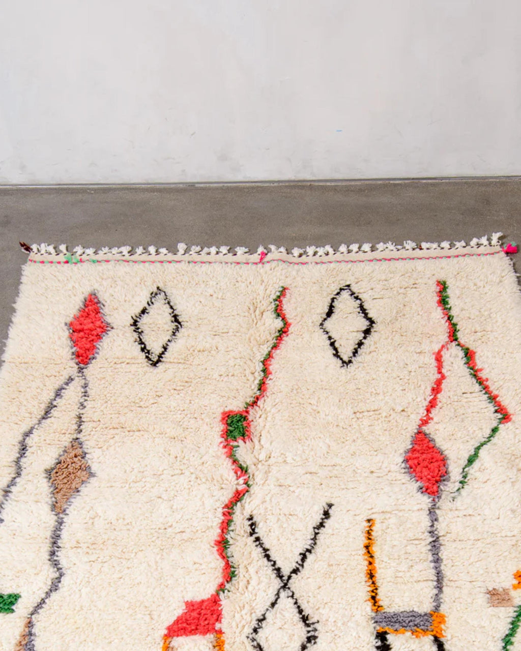 Handwoven Beni Ourain Rug: Moroccan Shag Rug, Custom Size