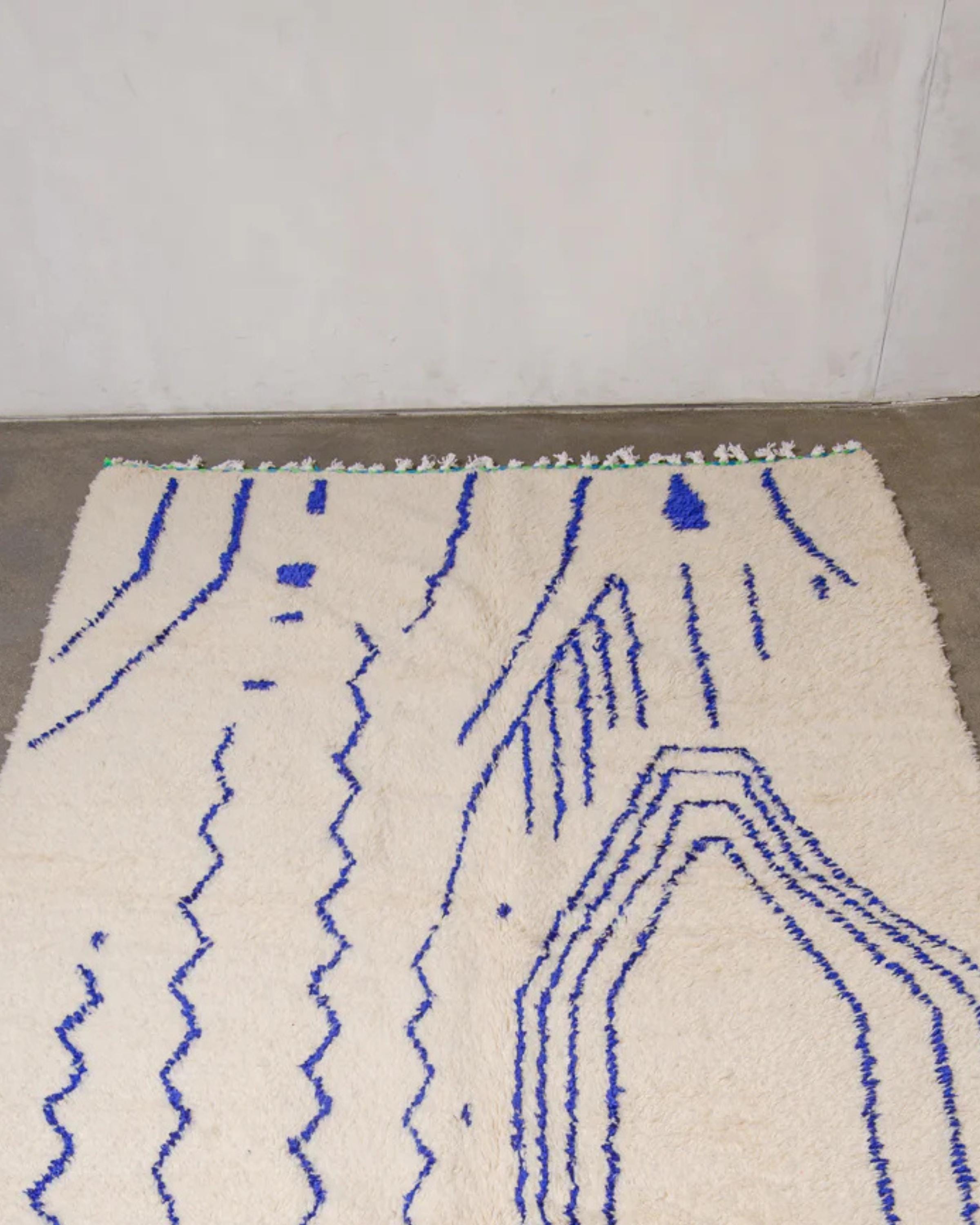 Handwoven Beni Ourain Moroccan Shag Rug - Custom Sizes