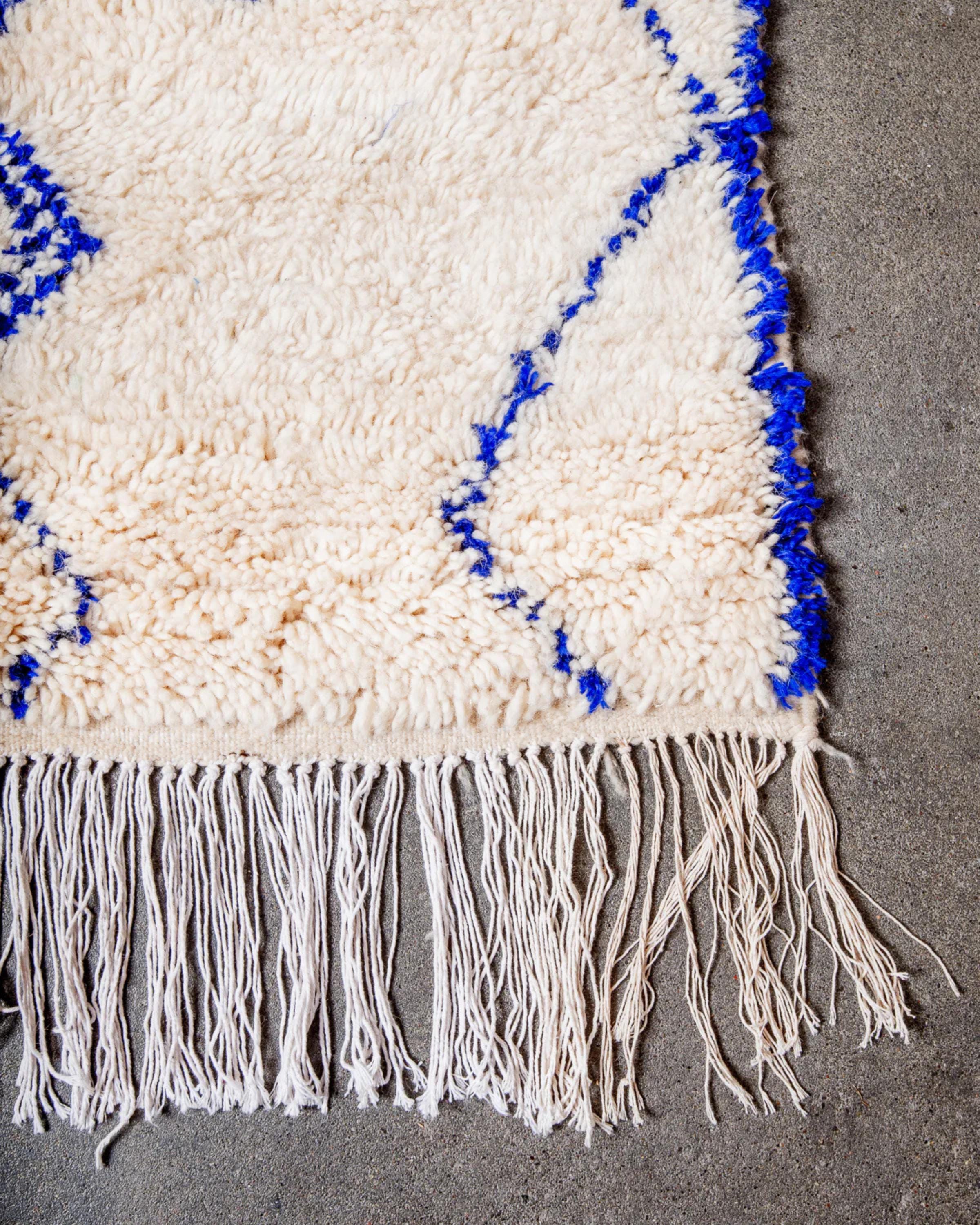 Handmade Beni Ourain Rug: Authentic Moroccan Rug, Custom Sizes