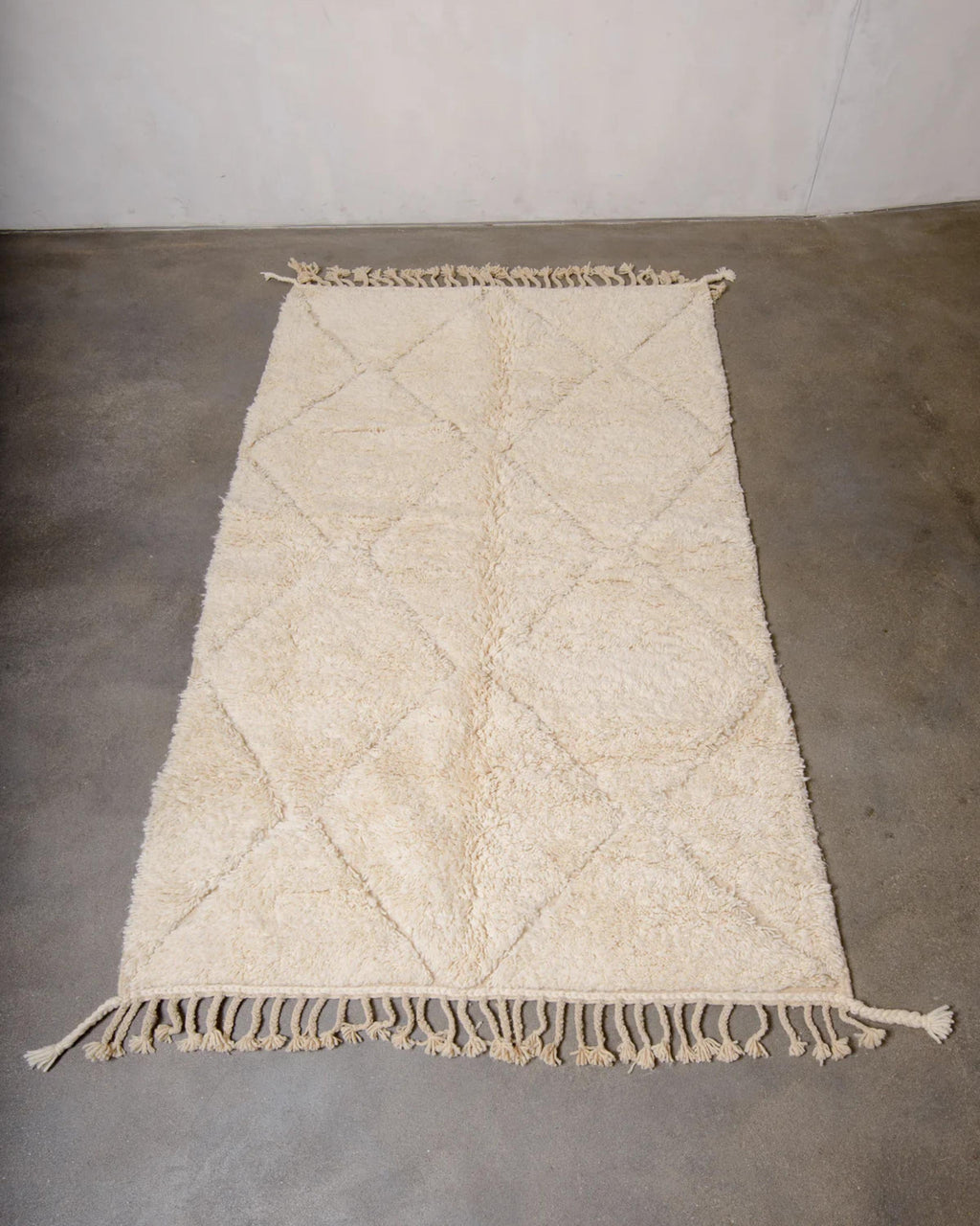 Handmade Beni Ourain Rug: Custom Moroccan Shag Rug