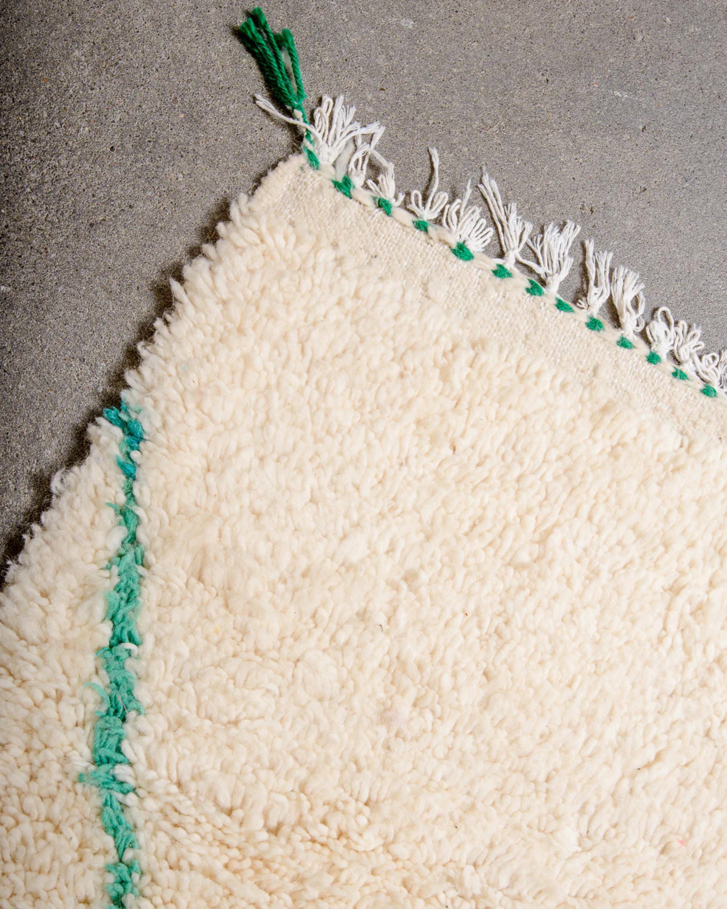 Handmade Beni Ourain Rug: Custom Moroccan Shag Rug