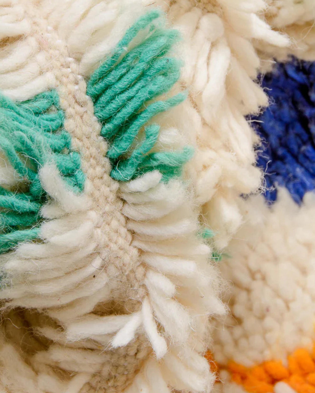 Handmade Beni Ourain Rug: Custom Moroccan Shag Rug