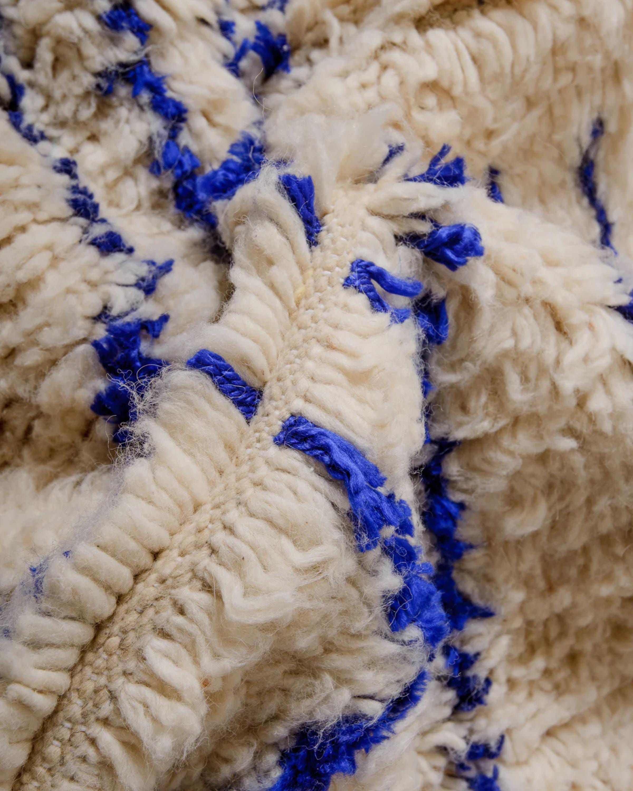 Handwoven Beni Ourain Moroccan Shag Rug - Custom Sizes