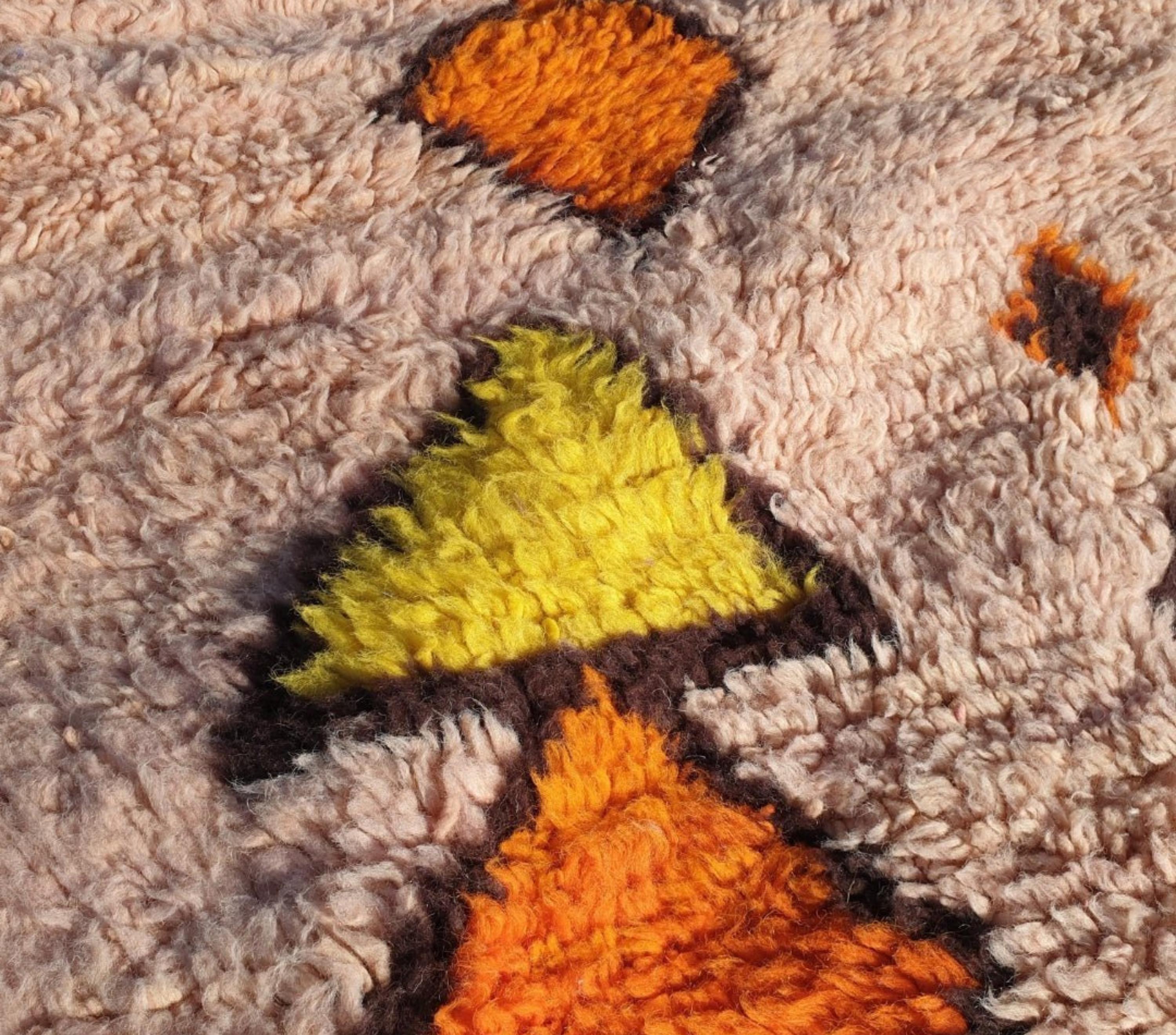 Khadija, Peach Moroccan Rug