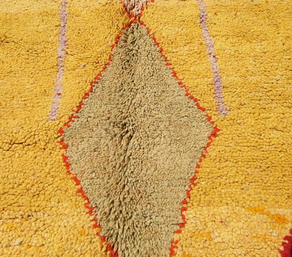 Lamia, Red, Orange, and Yellow Moroccan Rug