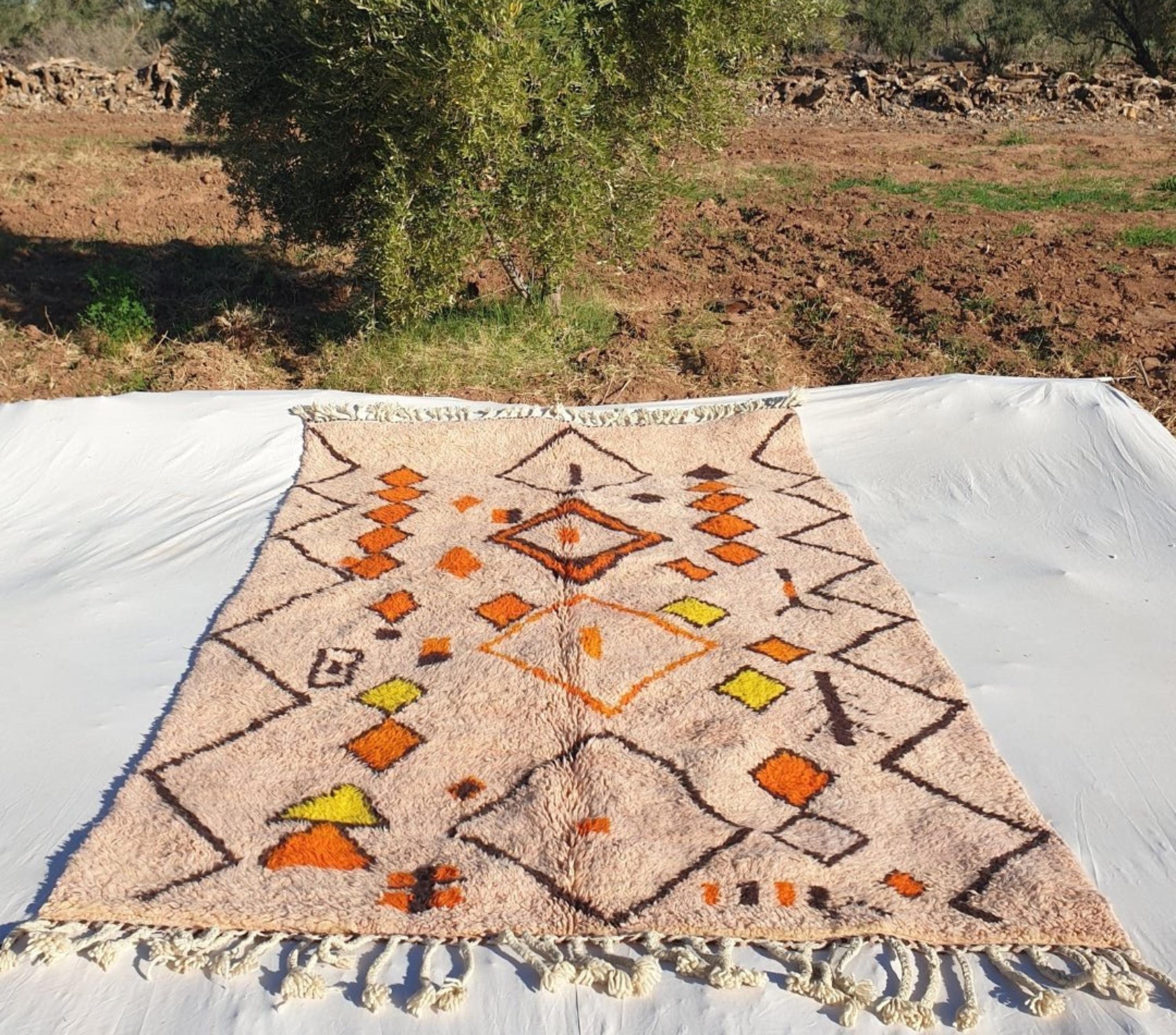 Khadija, Peach Moroccan Rug