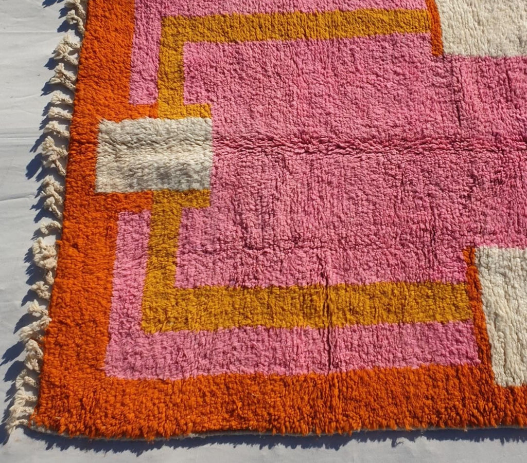 Najat, Light Pink Moroccan Wool Rug