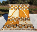 Manal, Yellow Checkered Moroccan Rug