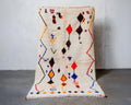 Handwoven Beni Ourain Rug: Moroccan Style Area Rug, Custom Sizes