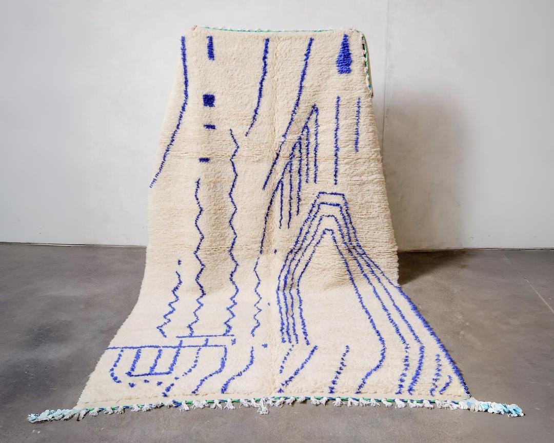 Handwoven Beni Ourain Moroccan Shag Rug - Custom Sizes