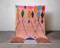 Handmade Moroccan Berber Rug: Colorful Boujaad Wool Rug