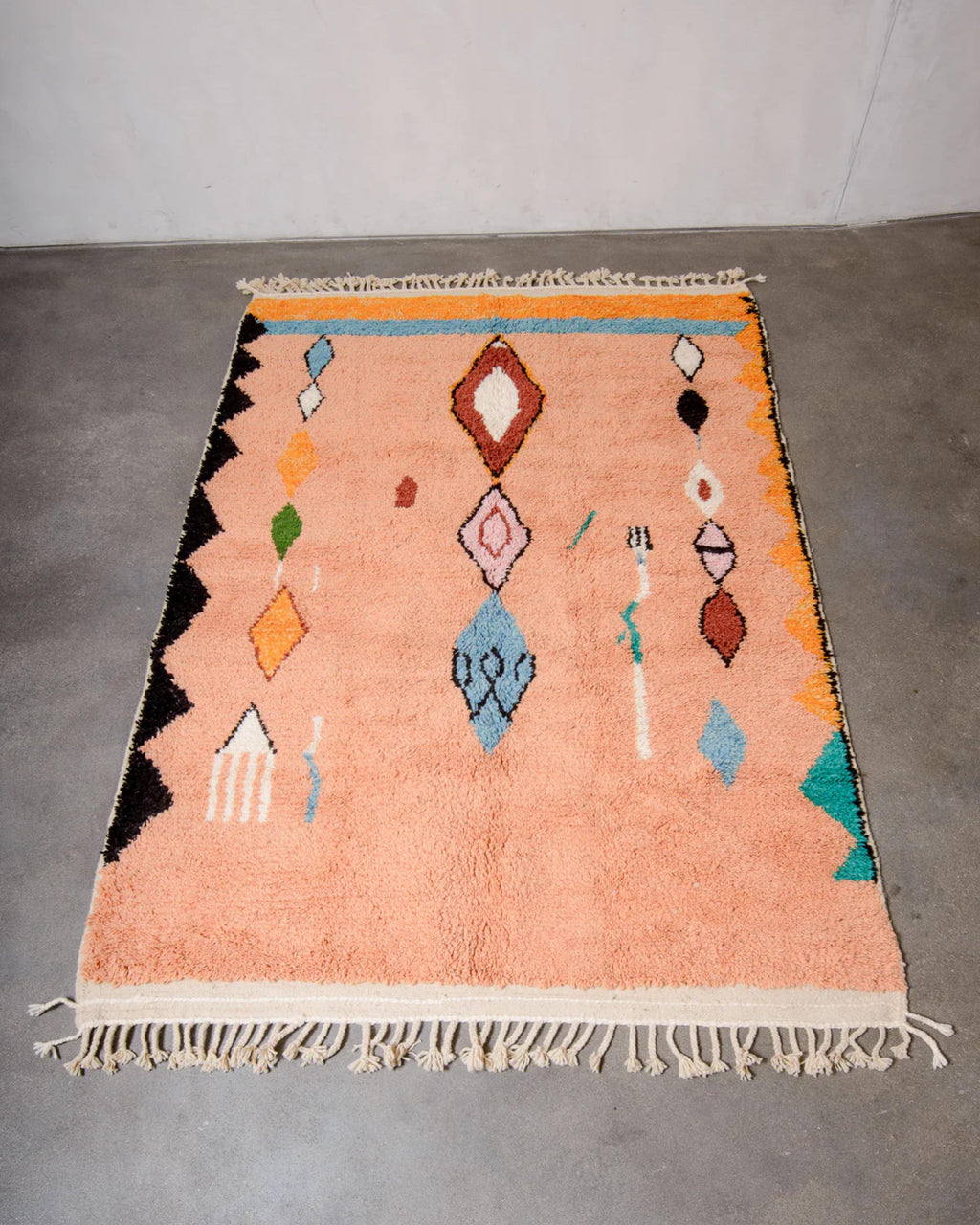 Handwoven Beni Ourain Rug: Moroccan Wool Area Rug