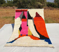 Handmade Berber Rug: Custom Colorful Moroccan Boujaad Style