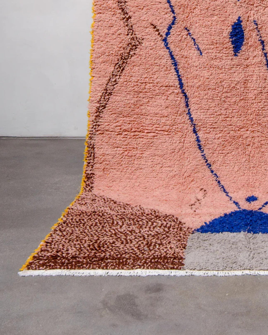 Handmade Moroccan Berber Rug: Colorful Boujaad Wool Rug