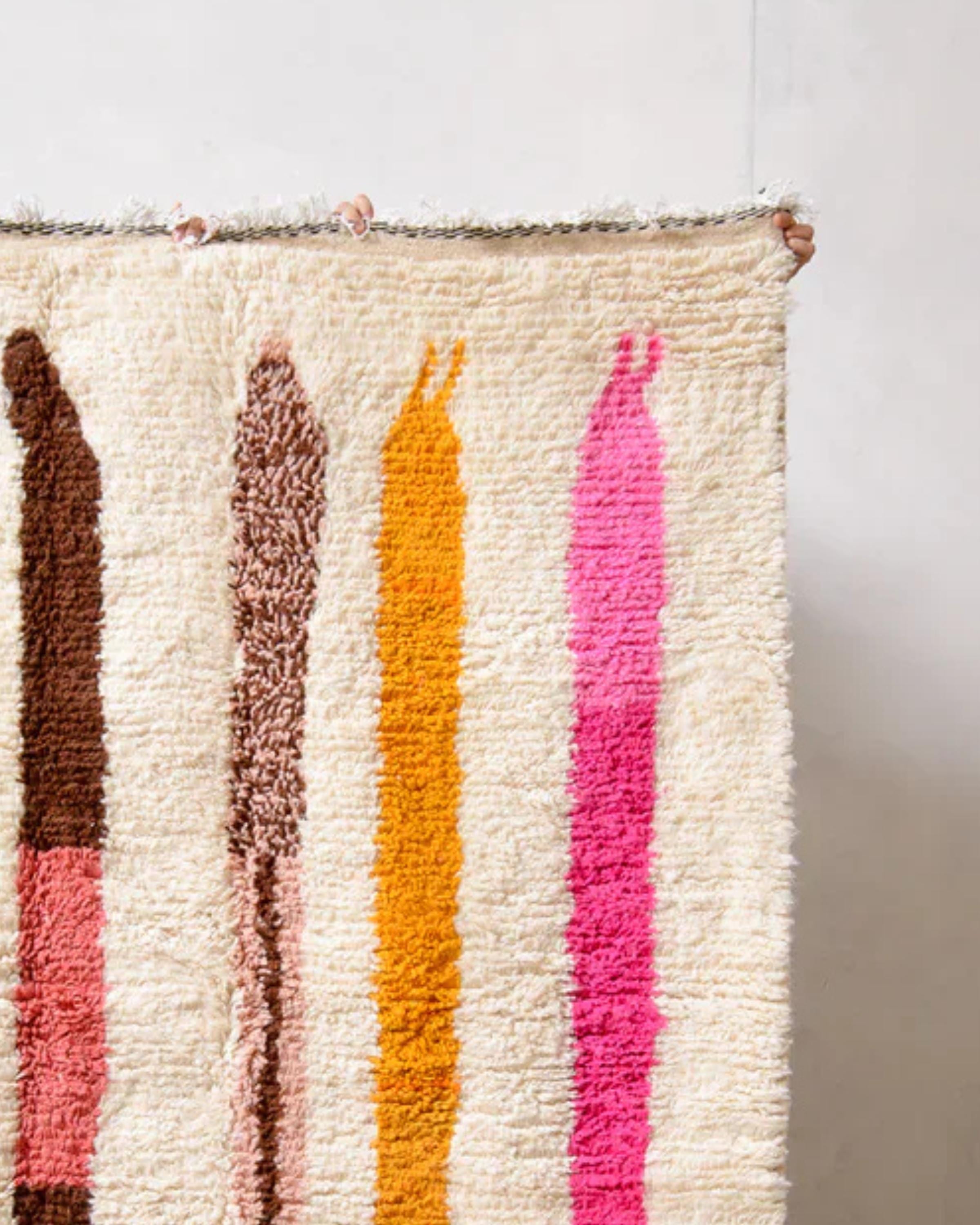 Handmade Beni Ourain Berber Rug: 8x10 Moroccan Wool Carpet