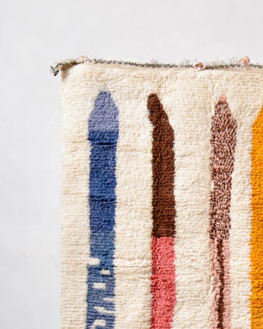 Handmade Beni Ourain Berber Rug: 8x10 Moroccan Wool Carpet