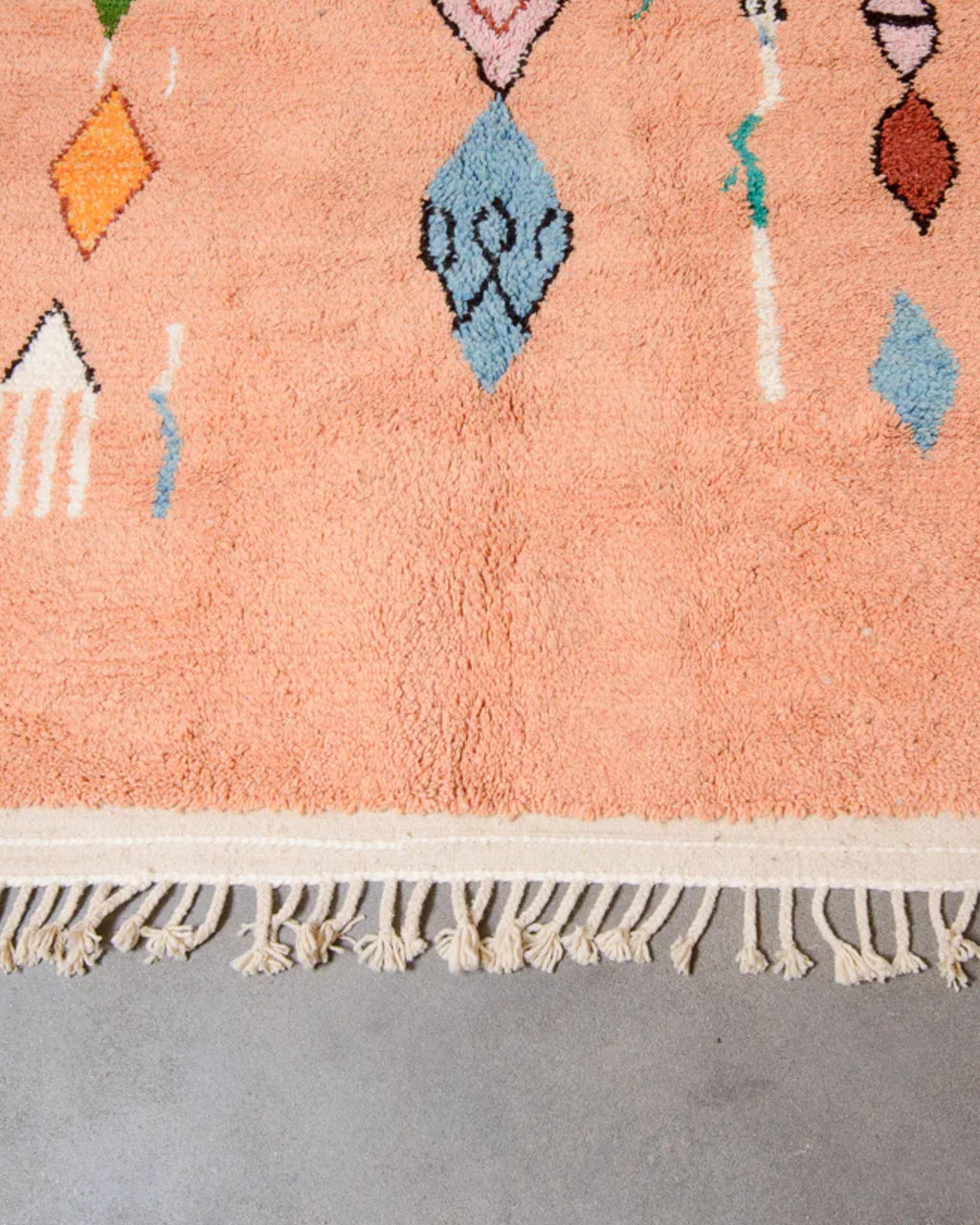 Handwoven Beni Ourain Rug: Moroccan Wool Area Rug