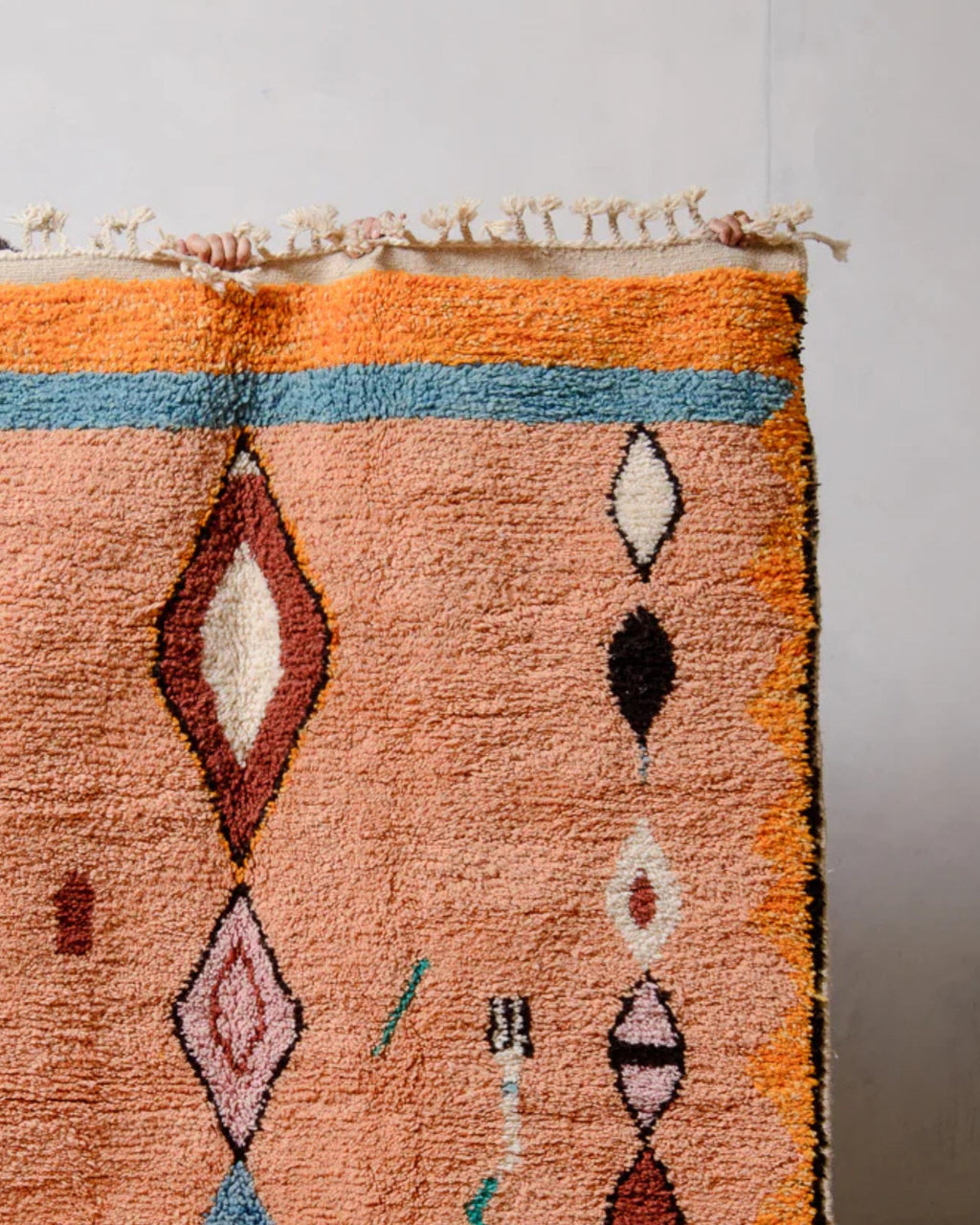 Handwoven Beni Ourain Rug: Moroccan Wool Area Rug