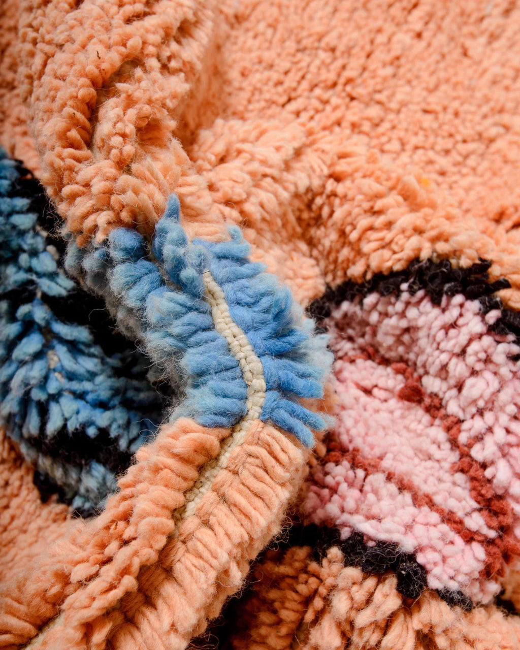 Handwoven Beni Ourain Rug: Moroccan Wool Area Rug