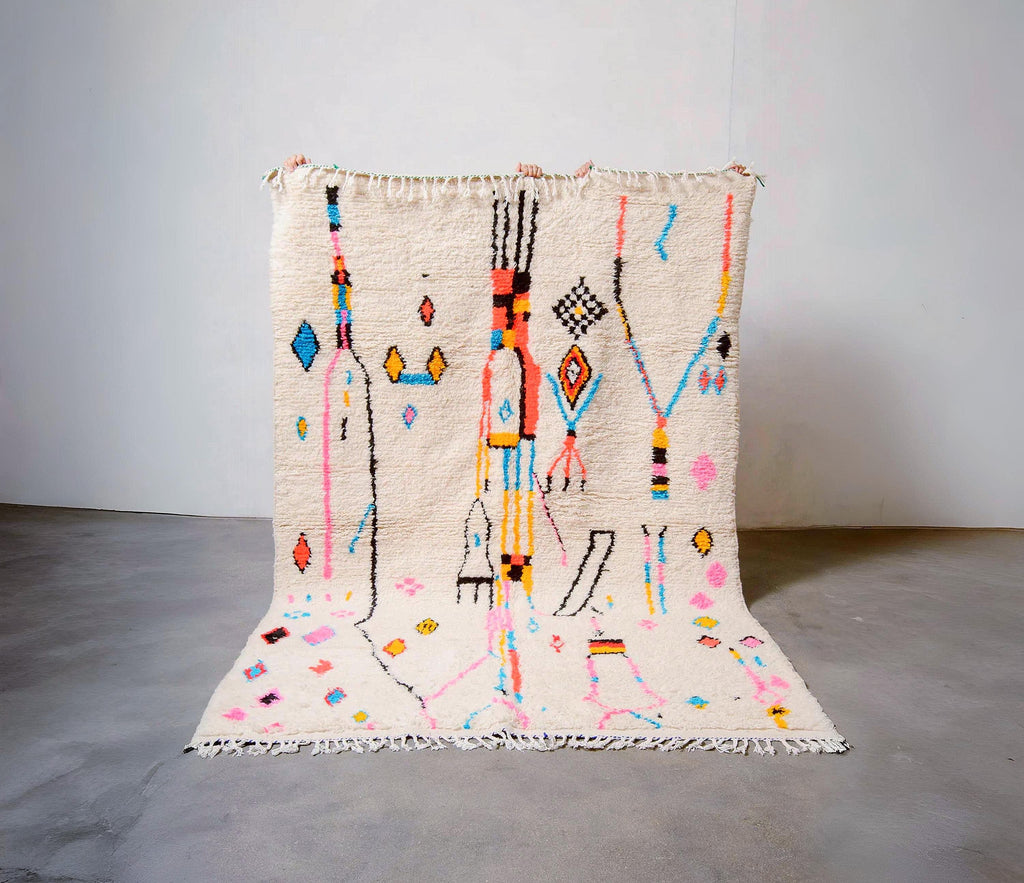 Handmade Beni Ourain Rug: Authentic Moroccan Berber Design