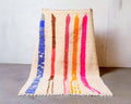 Handmade Wool Moroccan Rug: Shaggy Berber Tribal Rug
