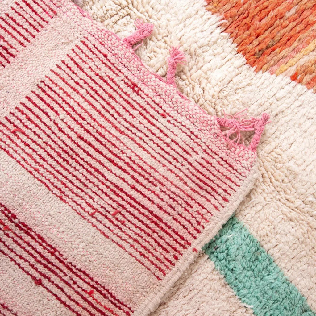 Handmade Red Moroccan Rug: Berber Wool, Tribal Home Decor