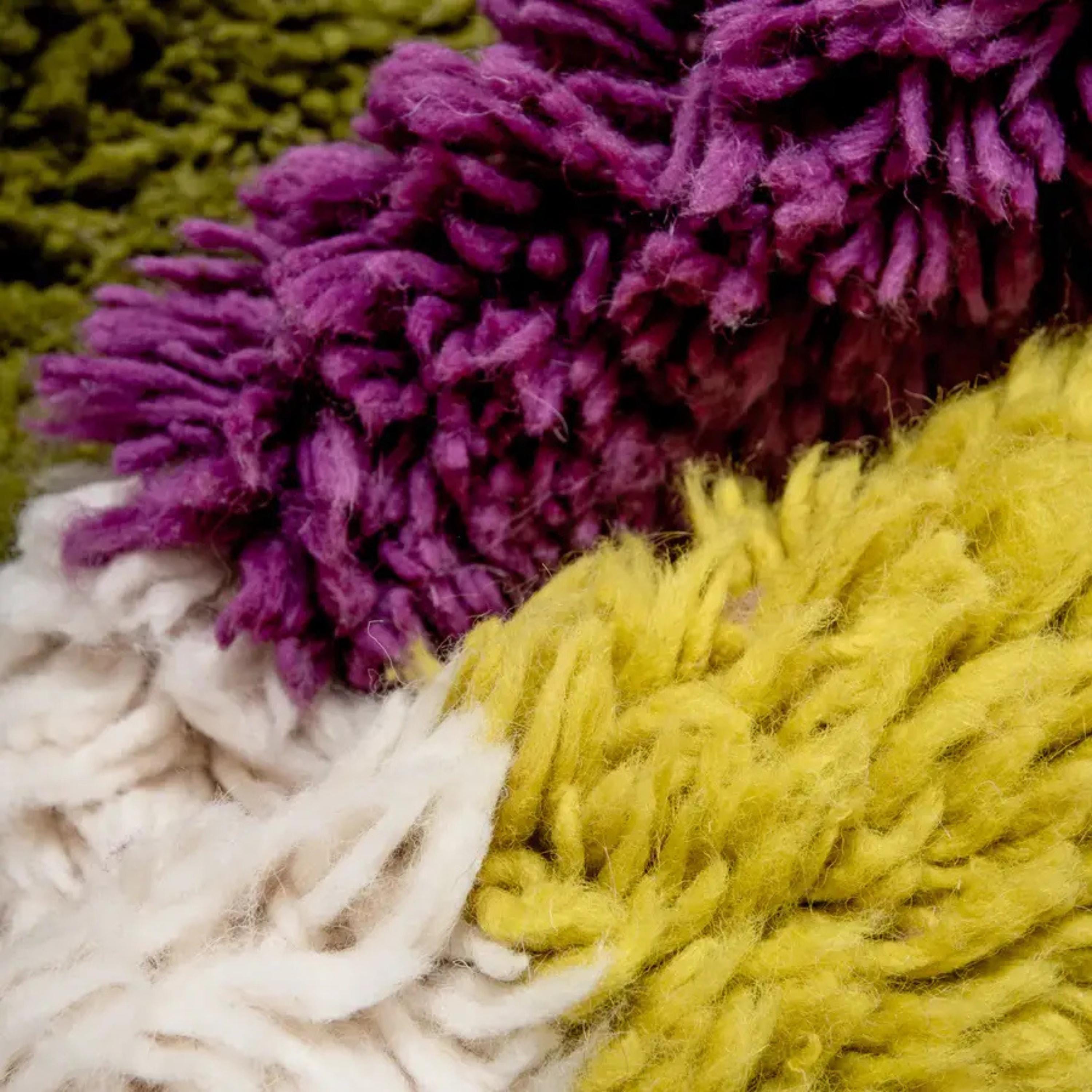 Colorful Wool Beni Ouarain Rug: Authentic Moroccan Berber Rug