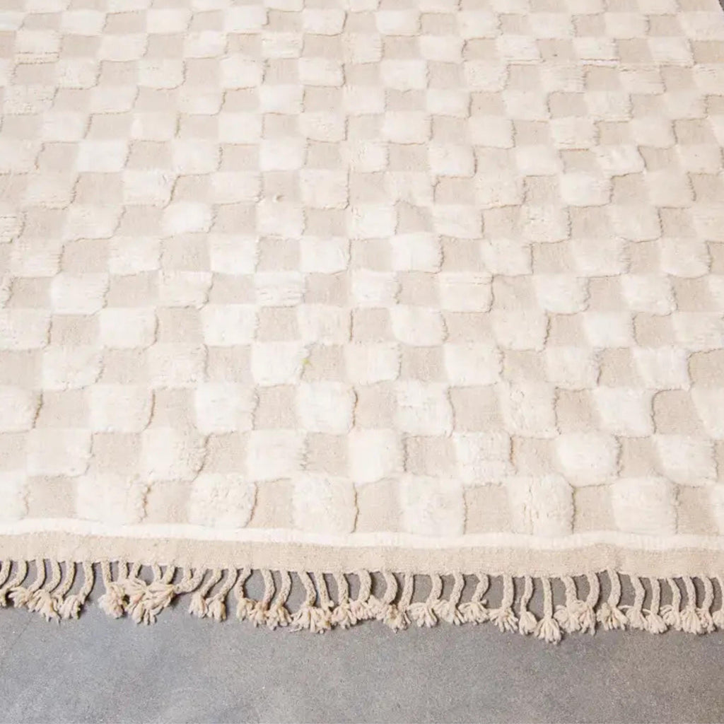 Moroccan rug, Handwoven Checkered rug, Wool carpets, Berber carpet