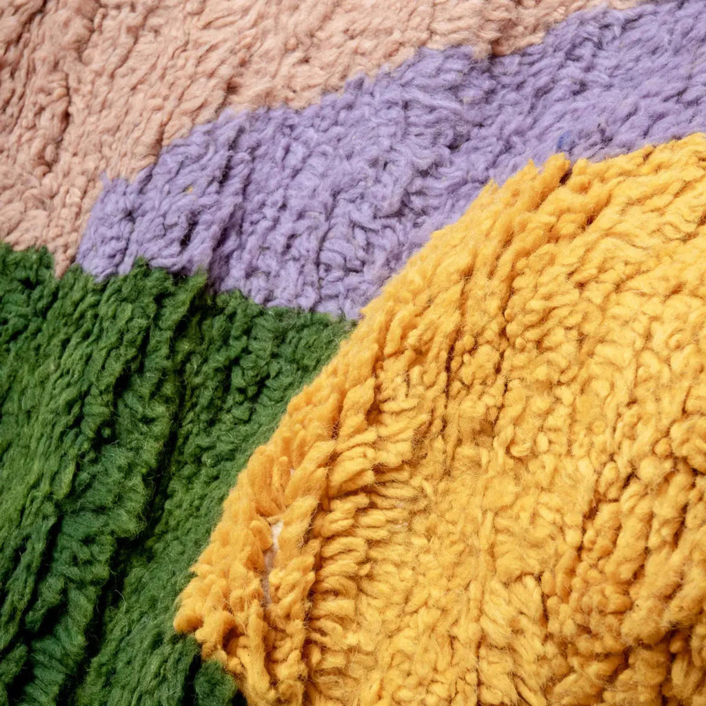 Handmade Beni Ourain Wool Rug: Brown Moroccan Berber Carpet