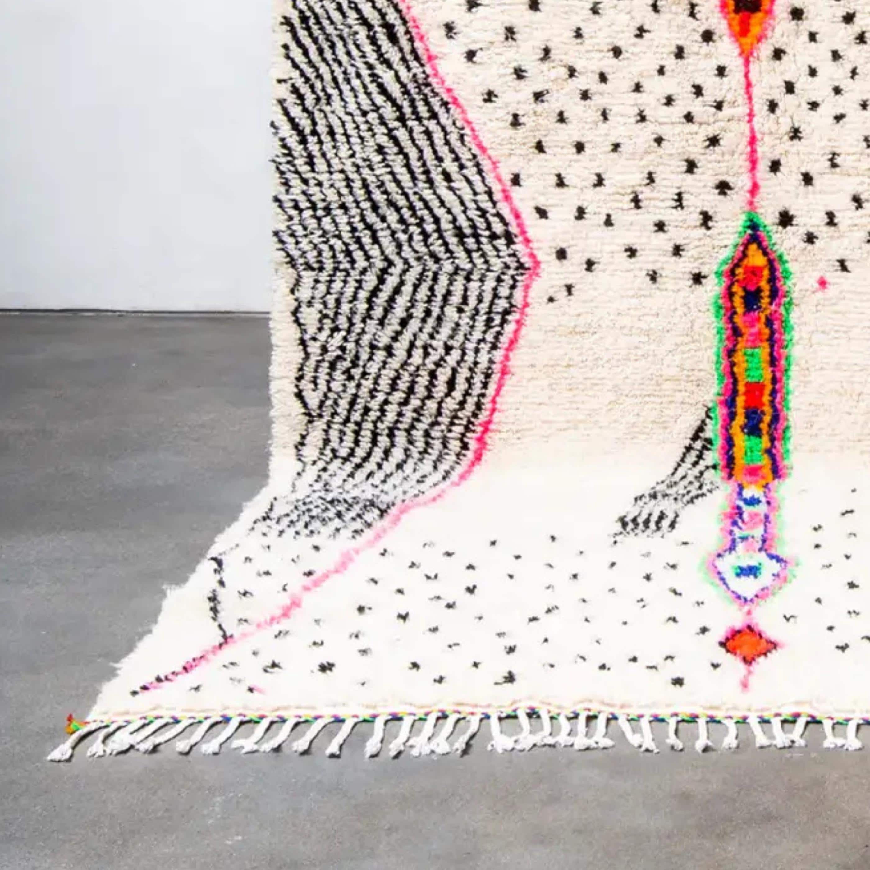 Handwoven Moroccan Berber Rug: Authentic Wool Azilal Design Moroccan custom carpet