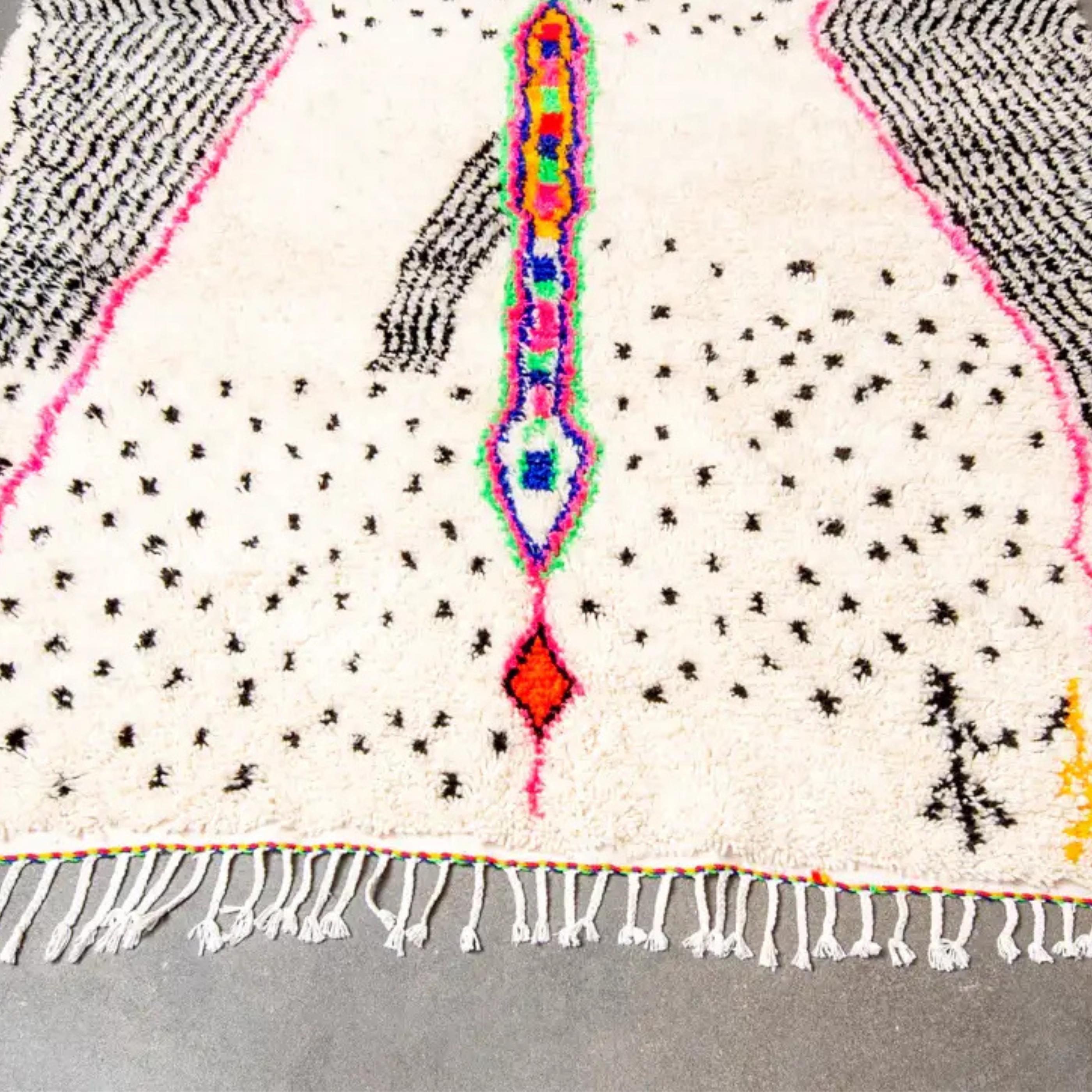 Handwoven Moroccan Berber Rug: Authentic Wool Azilal Design Moroccan custom carpet