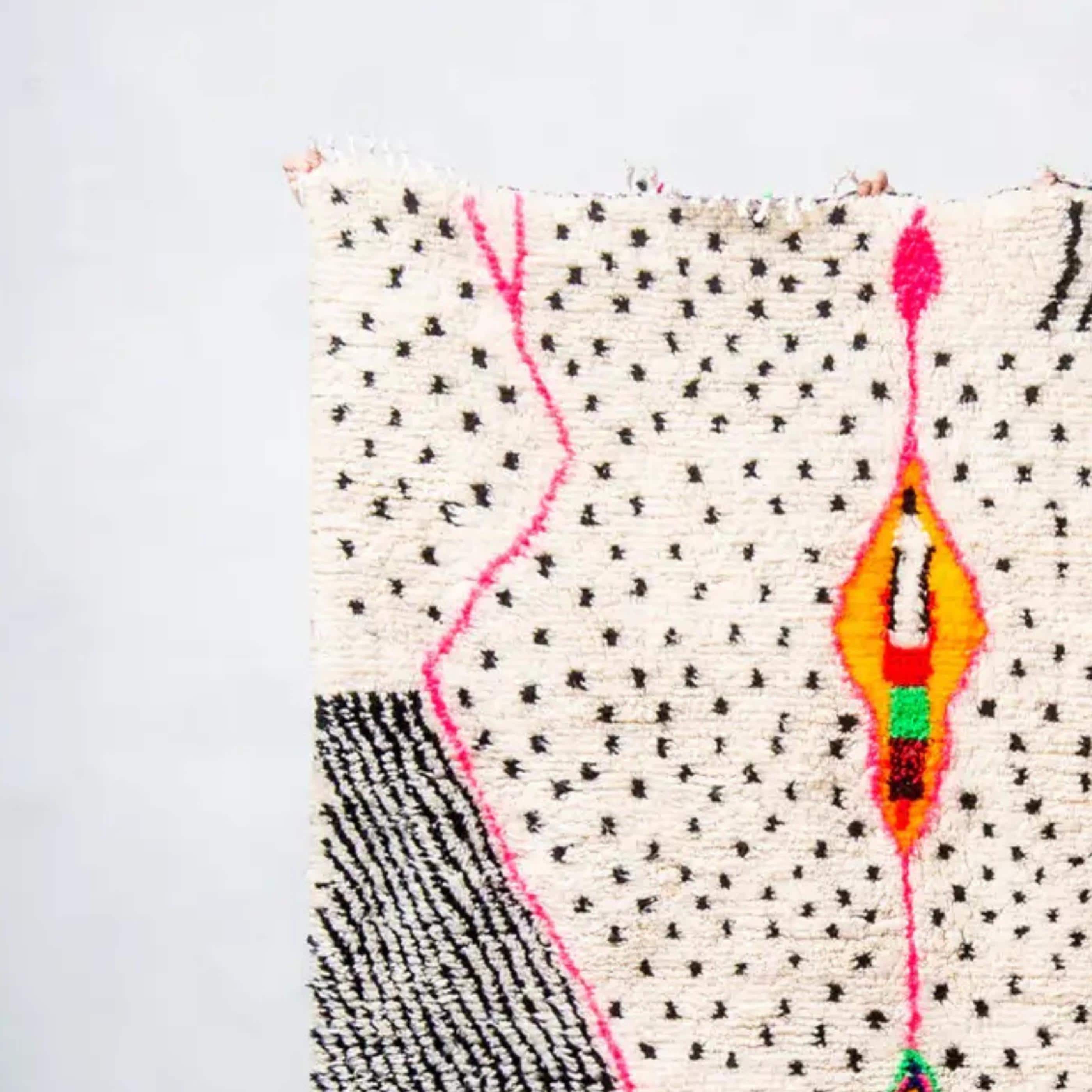 Handwoven Moroccan Berber Rug: Authentic Wool Azilal Design Moroccan custom carpet