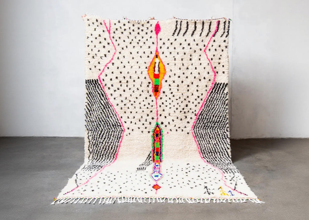 Handwoven Moroccan Berber Rug: Authentic Wool Azilal Design Moroccan custom carpet