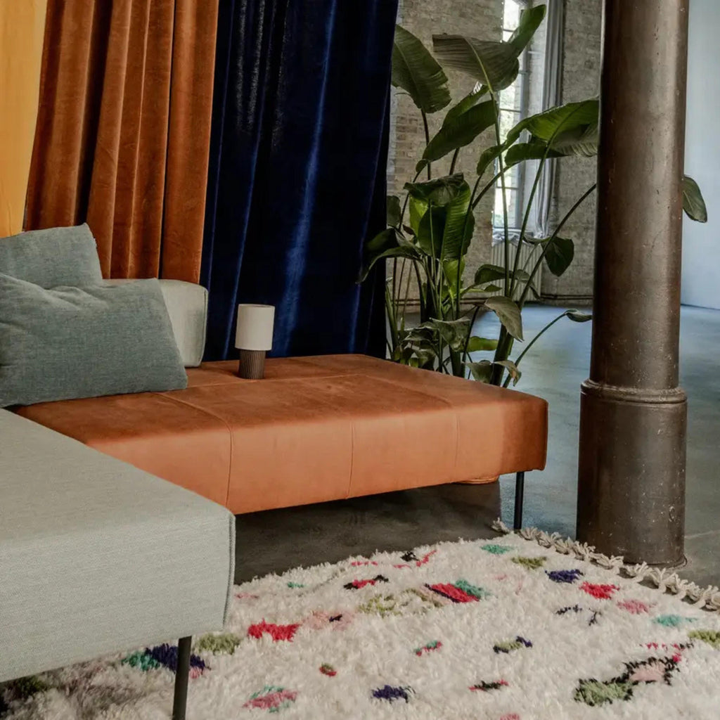 Handmade Azilal Berber Rug: Colorful Moroccan Wool Rug