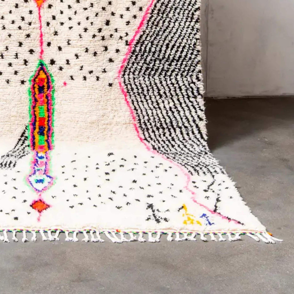 Handwoven Moroccan Berber Rug: Authentic Wool Azilal Design Moroccan custom carpet