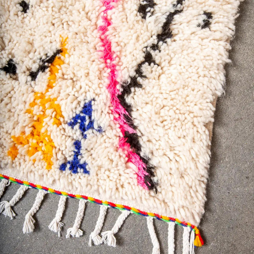 Handwoven Moroccan Berber Rug: Authentic Wool Azilal Design Moroccan custom carpet